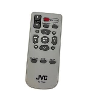 JVC RM-V730U OEM Original Camcorder Replacement Remote Control Tested Gray